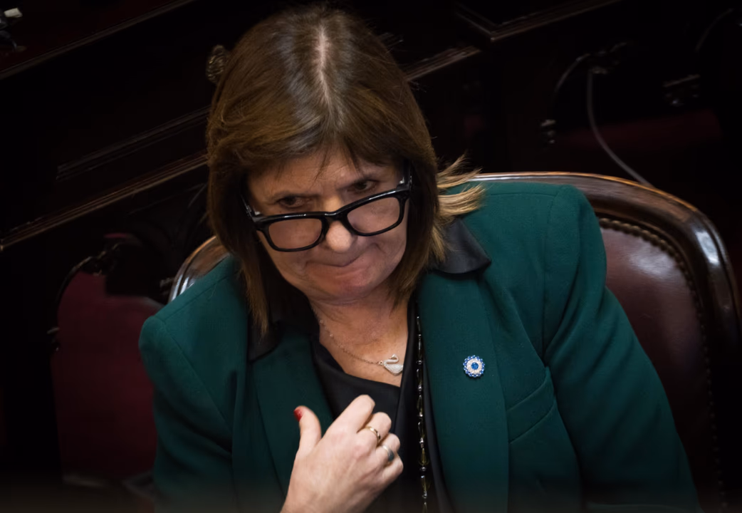 Patricia Bullrich en la &uacute;ltima sesi&oacute;n del Senado.