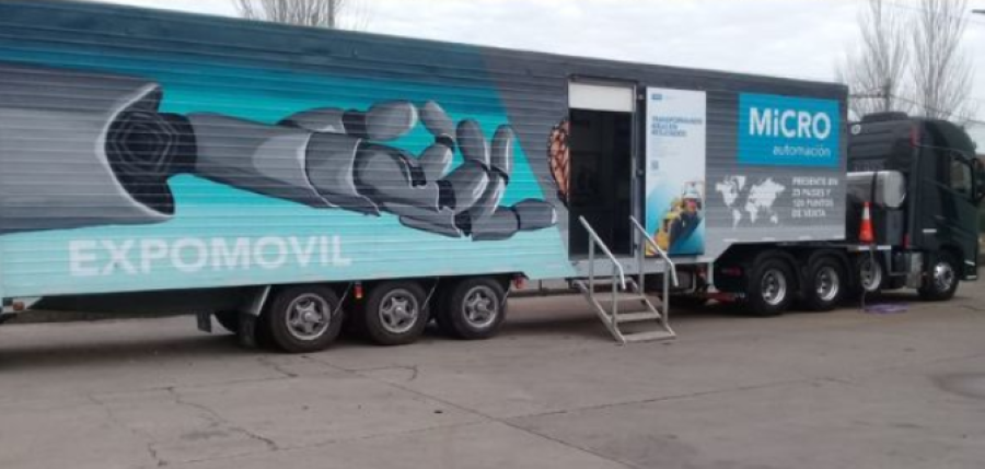 La unidad m&oacute;vil de la empresa MICRO Automaci&oacute;n que llegar&aacute; el 20 de agosto a la UTN FRRa.