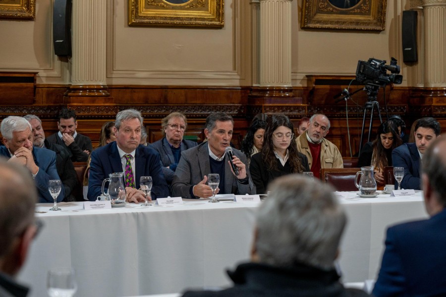 El representante de FISFE, Mariano Ferrazzini, en el momento de abordar la actualidad de la industria santafesina.