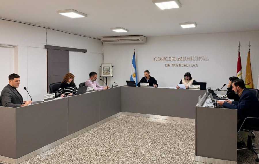 Los concejales sunchalenses durante una de sus sesiones.