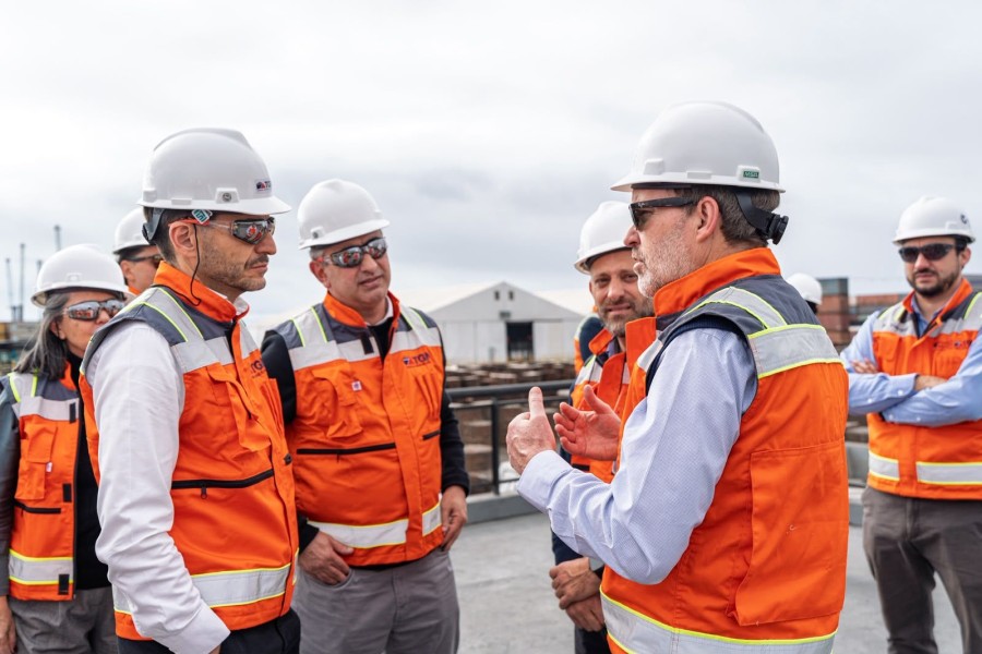 Pullaro remarc&oacute; el rol que pueden tener los puertos de Santa Fe para sacar la producci&oacute;n de energ&iacute;a y miner&iacute;a al mundo. (FOTO SCS)
