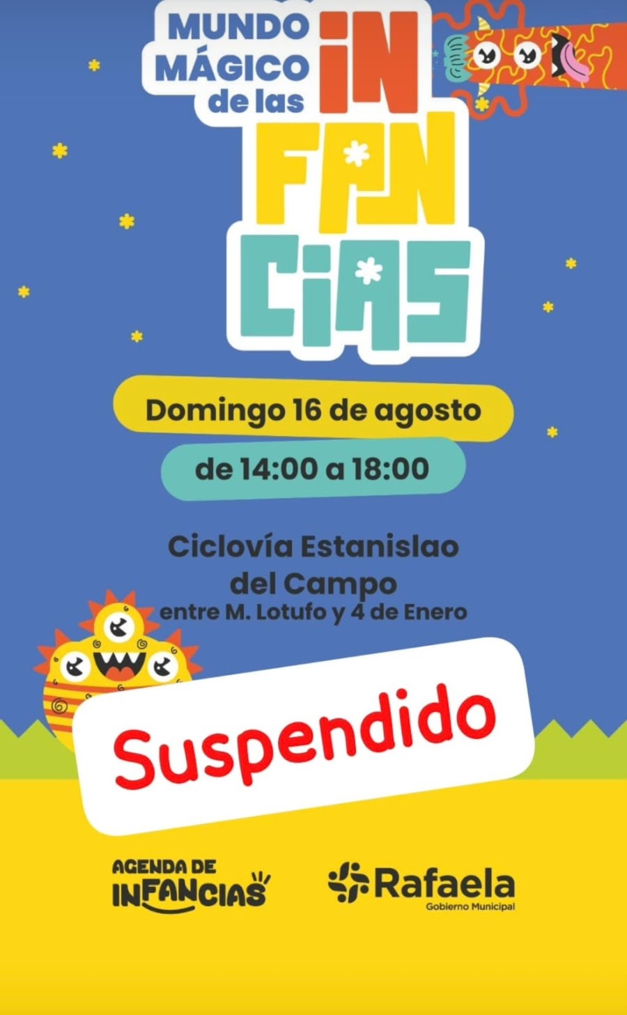 El festejo fue reprogramado debido a las malas condiciones clim&aacute;ticas.