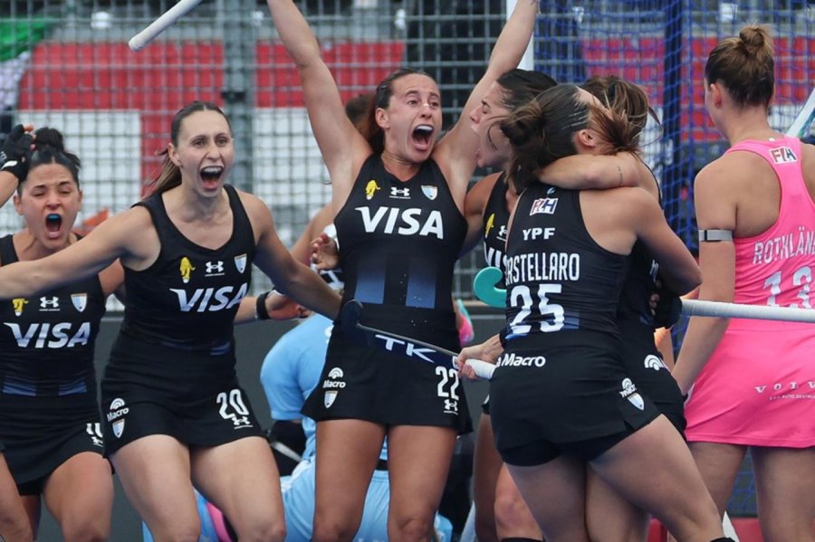 En un partido fren&eacute;tico, Las Leonas vencieron 3-2 a Alemania y lograron un triunfo clave en el Mundial de hockey