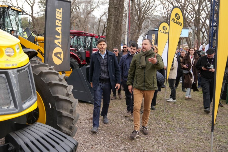 EN VENADO TUERTO. Pullaro sostuvo que los ingresos de divisas deben destinarse a reducir los derechos de exportaci&oacute;n y mejorar la infraestructura productiva.
