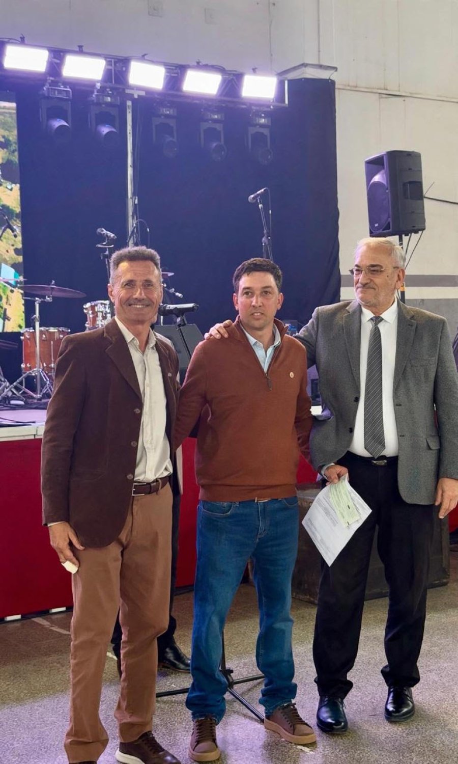 Adri&aacute;n Sola, Federico Bonafede y Alcides Calvo.