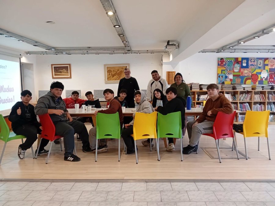 Un grupo de talleristas .