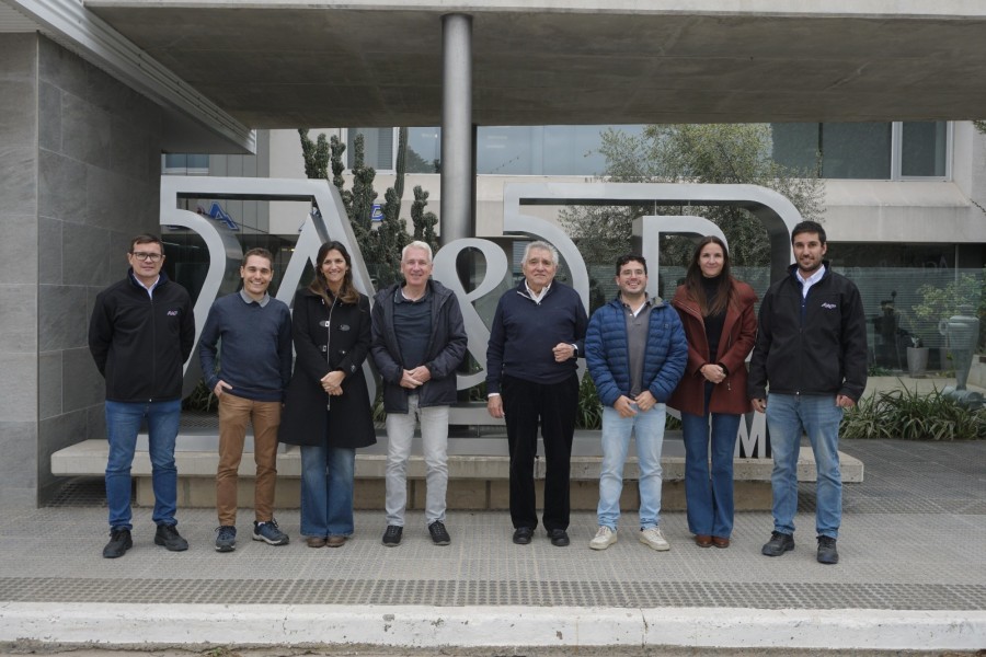 La delegaci&oacute;n de la Universidad de Karlsruhe y de UNRaf visitaron la planta de Aguas &amp; Procesos. (FOTO UNRAF)