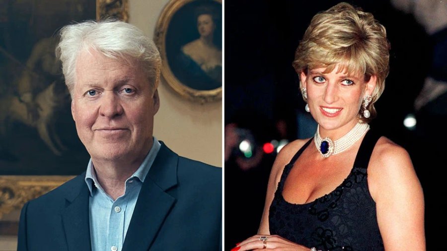 Charles Spencer y su hermana Diana, la princesa de Gales.
