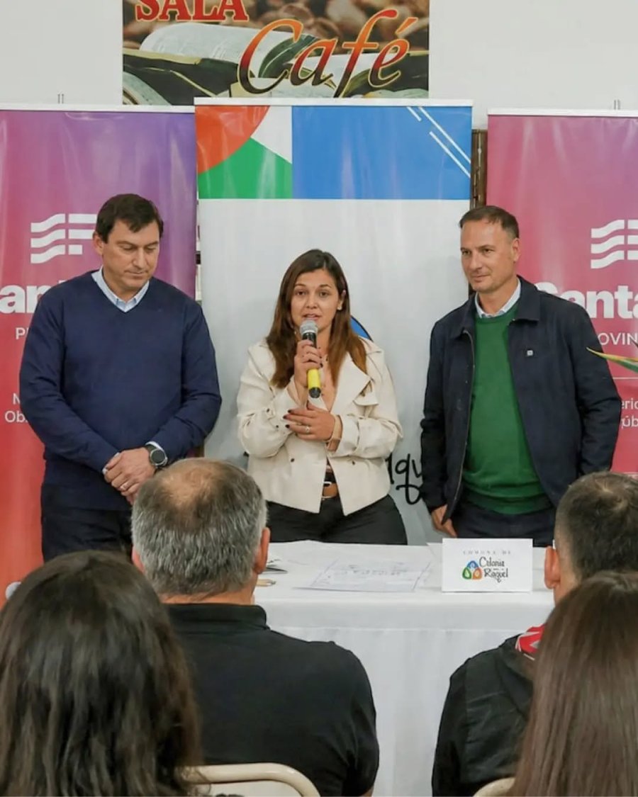 Abel Siebenharr, Luciana Peter y Lisandro Enrico.