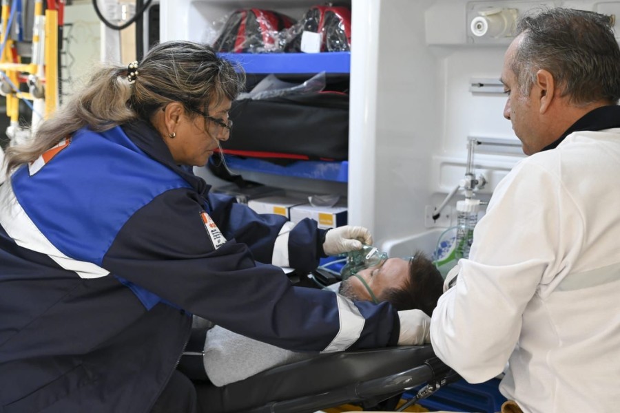 Personal calificado responde a las emergencias para asistir a las v&iacute;ctimas. (FOTO SC)
