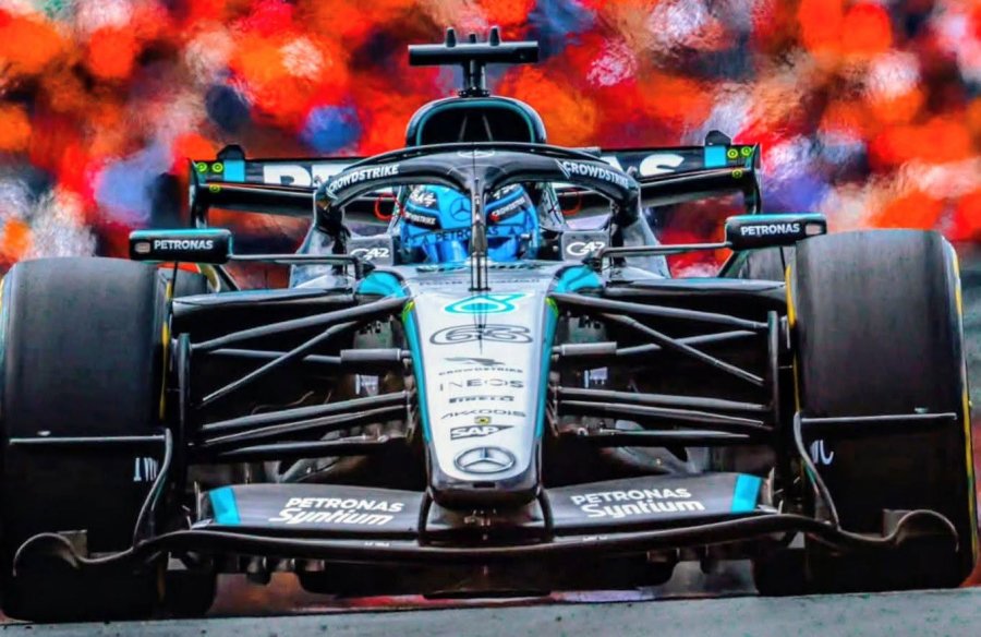 George Russell volvi&oacute; a festejar, esta vez en una carrera sprint.