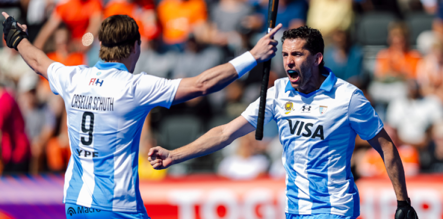 FESTEJO. Argentina se meti&oacute; en semifinales.