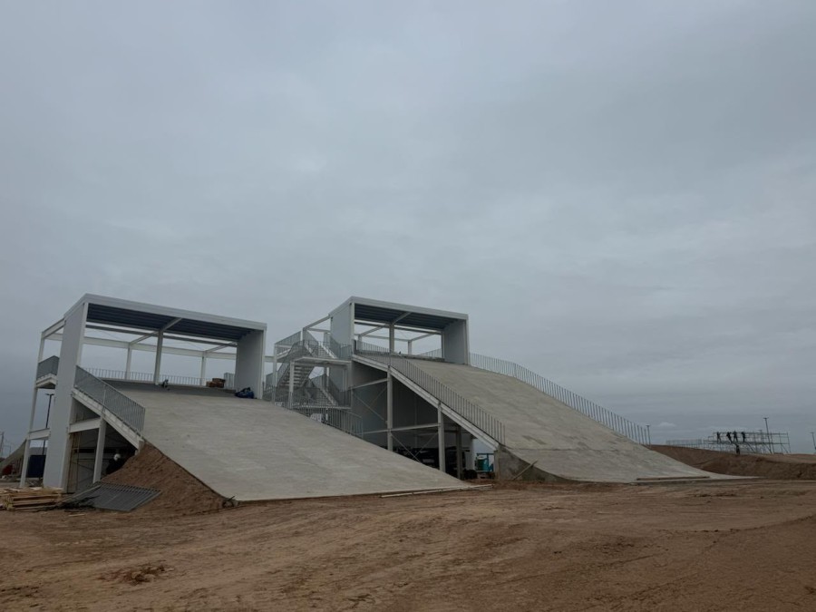 La infraestructura para el BMX toma forma.