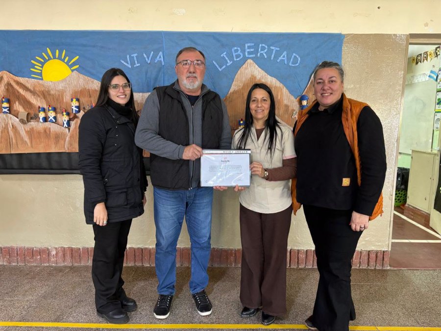 El aporte benefici&oacute; a la escuela N&deg; 735 "General Don Jos&eacute; de San Mart&iacute;n".