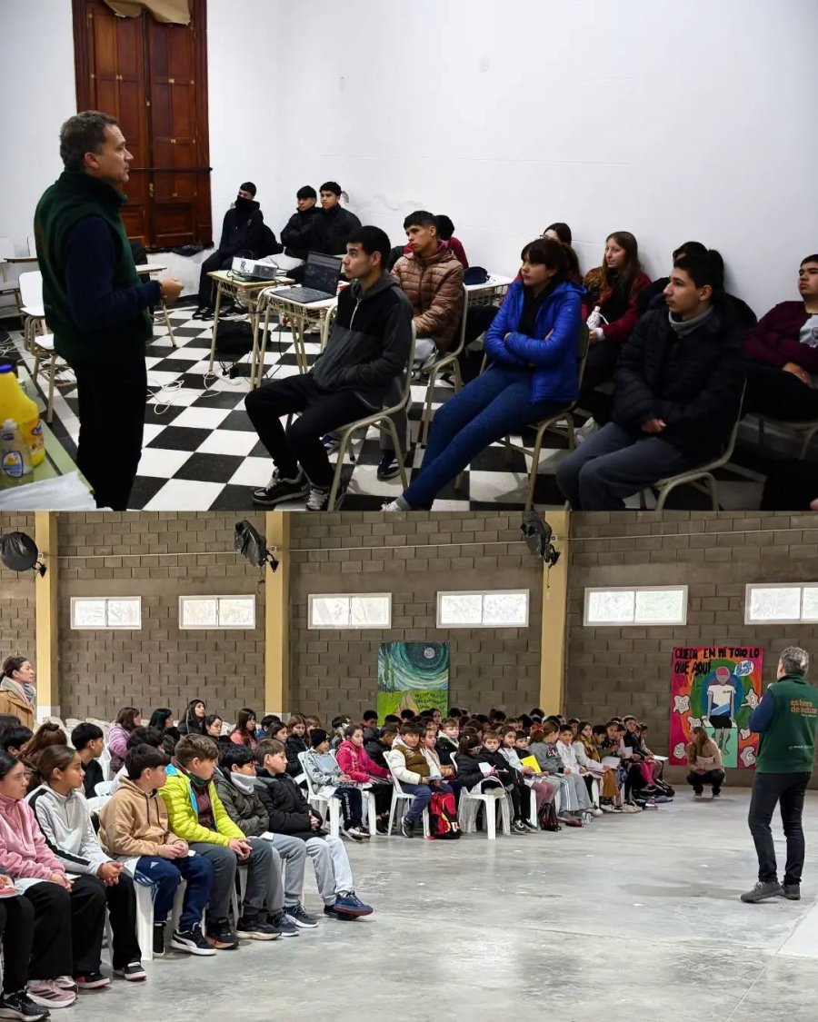 Los m&aacute;s peque&ntilde;os participaron  de la actividad.