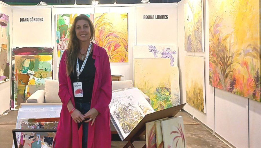 La artista rafaelina llega a Italia con su obra.