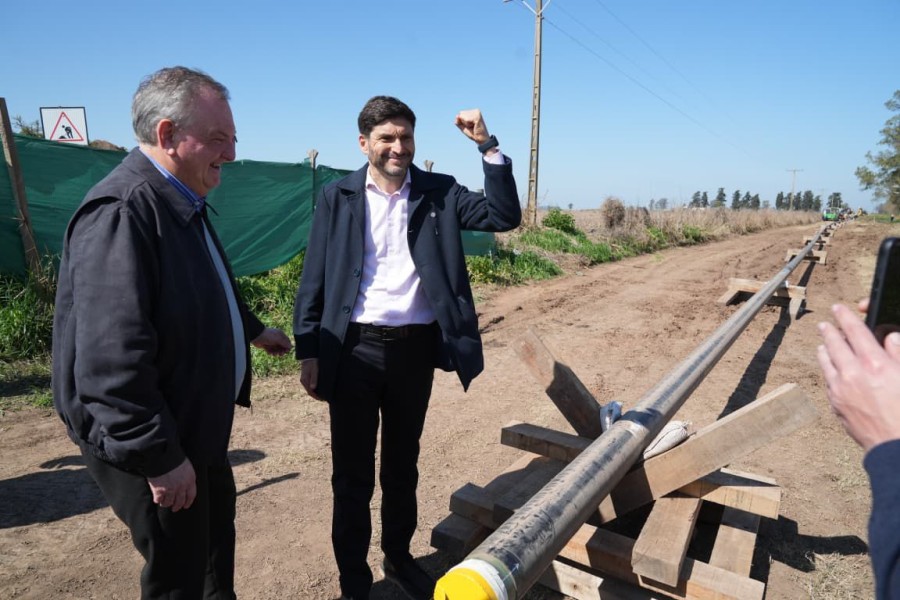 El proyecto forma parte del plan provincial que prev&eacute; 610 kil&oacute;metros de nuevos gasoductos para beneficiar a 45 localidades, 250 industrias y m&aacute;s de 120.000 habitantes. (FOTO SC)