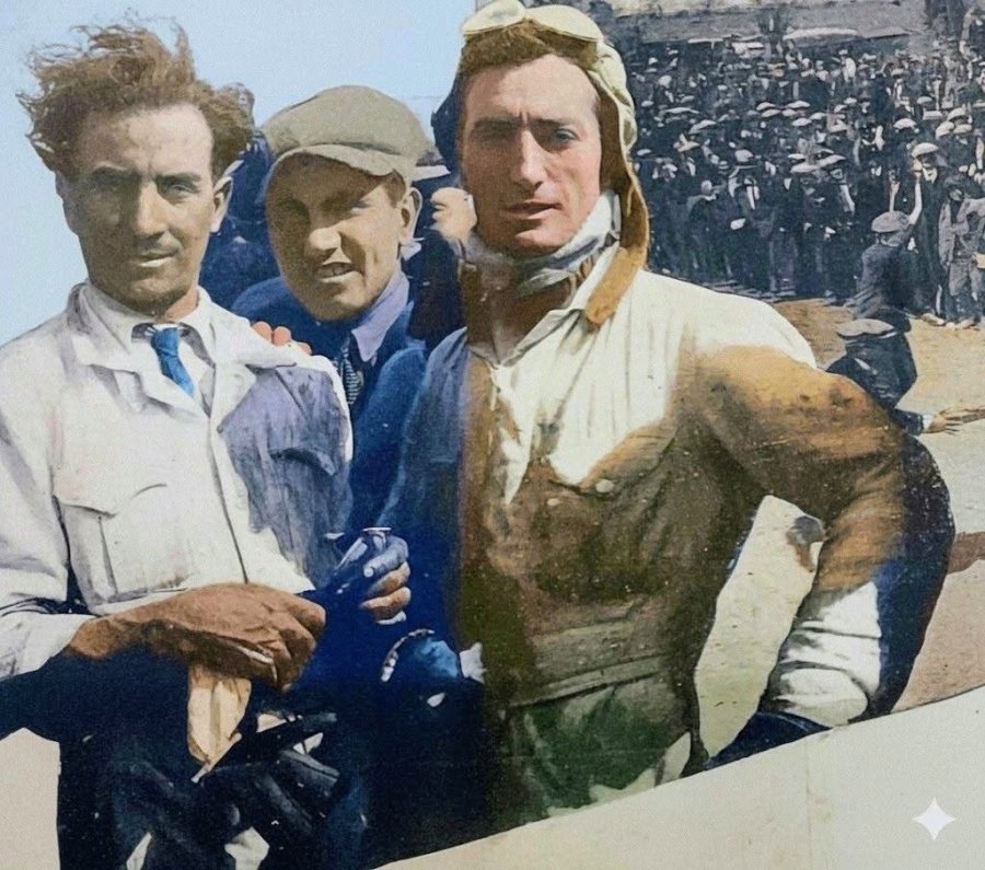 Viglione (acompa&ntilde;ante) y Riganti (piloto) vencieron en 1926.