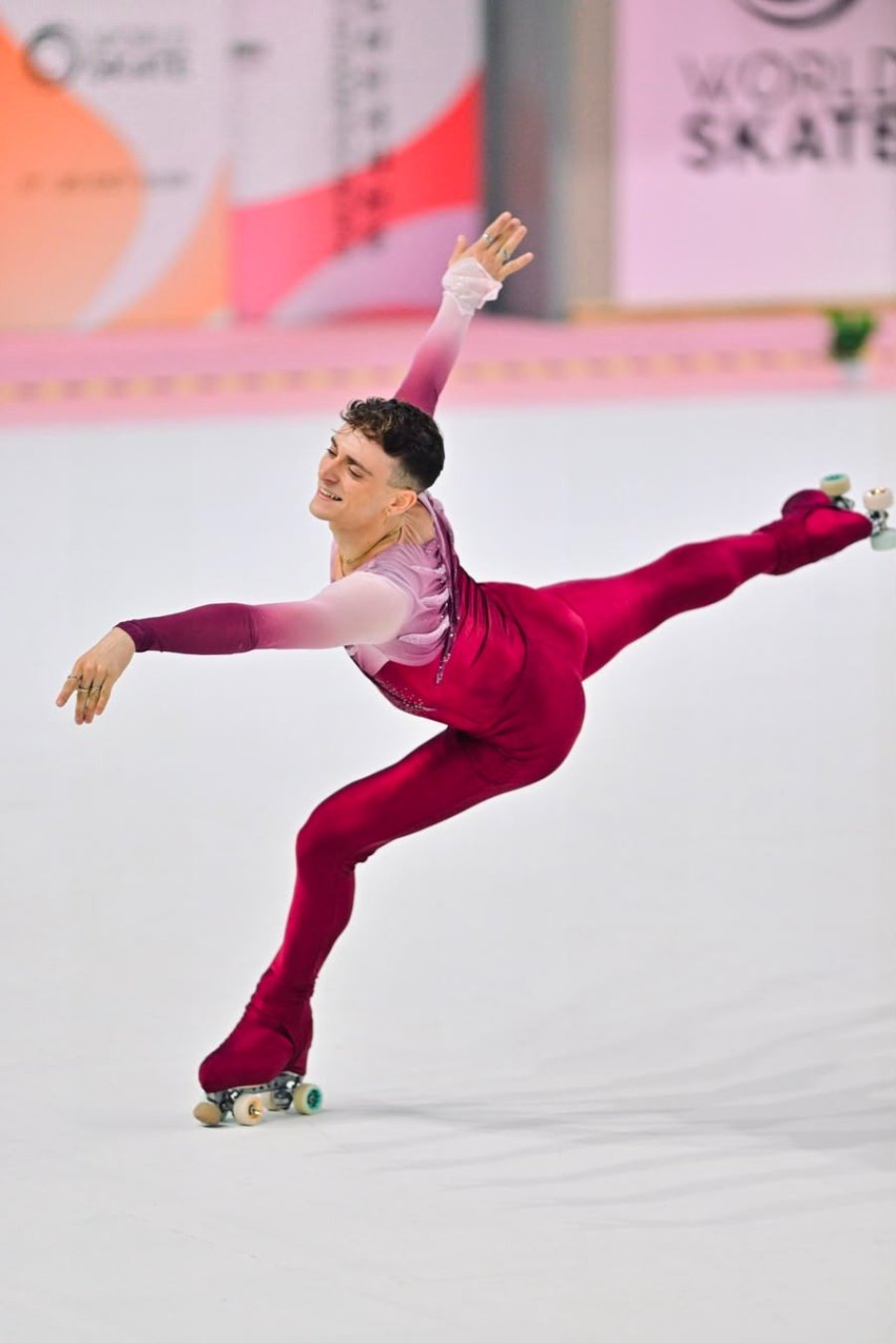 LOCAL. El patinador se refiri&oacute; a poder competir ante su gente.