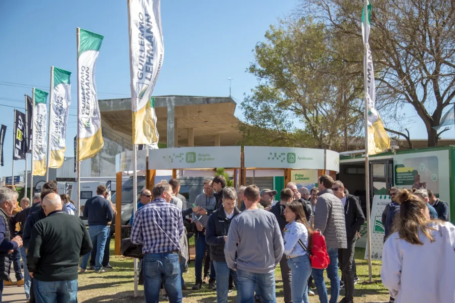 El stand de la Cooperativa Lehmann fue una suerte de distribuidor, de rotonda en un lugar estrat&eacute;gico del predio ferial de la Sociedad Rural. (FOTO CGL)