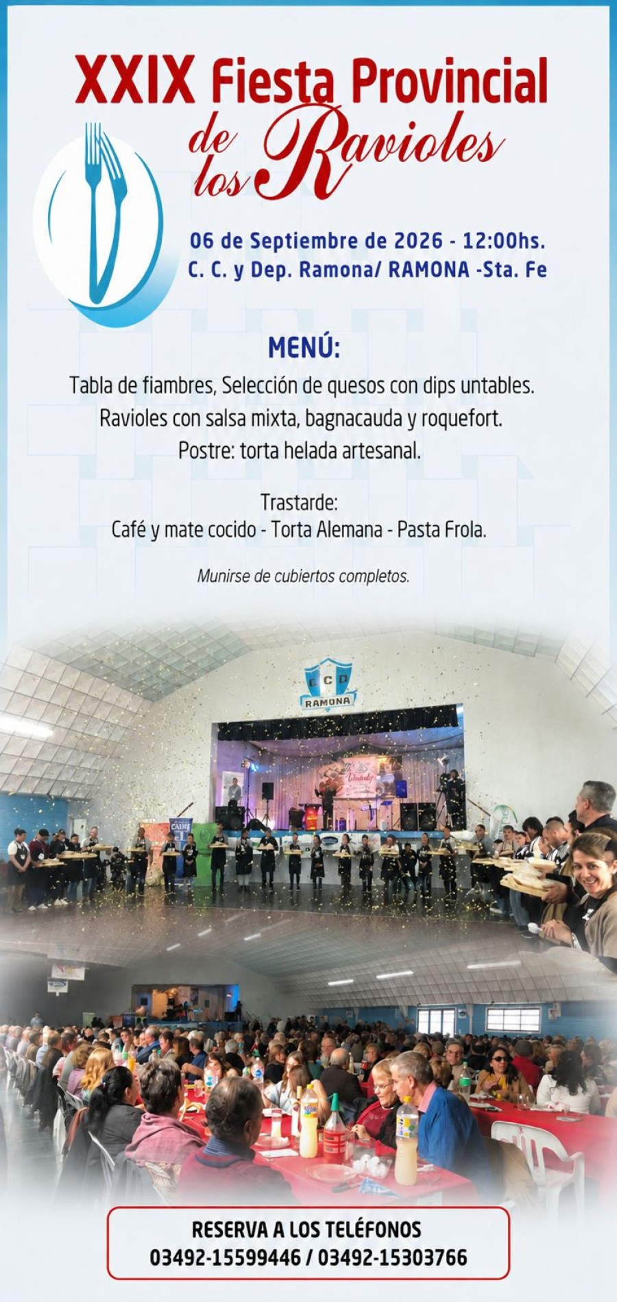La cita es para el domingo 6.
