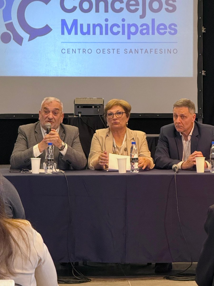 Alcides Calvo, Mabel Fossatti y Fernando Cattaneo.