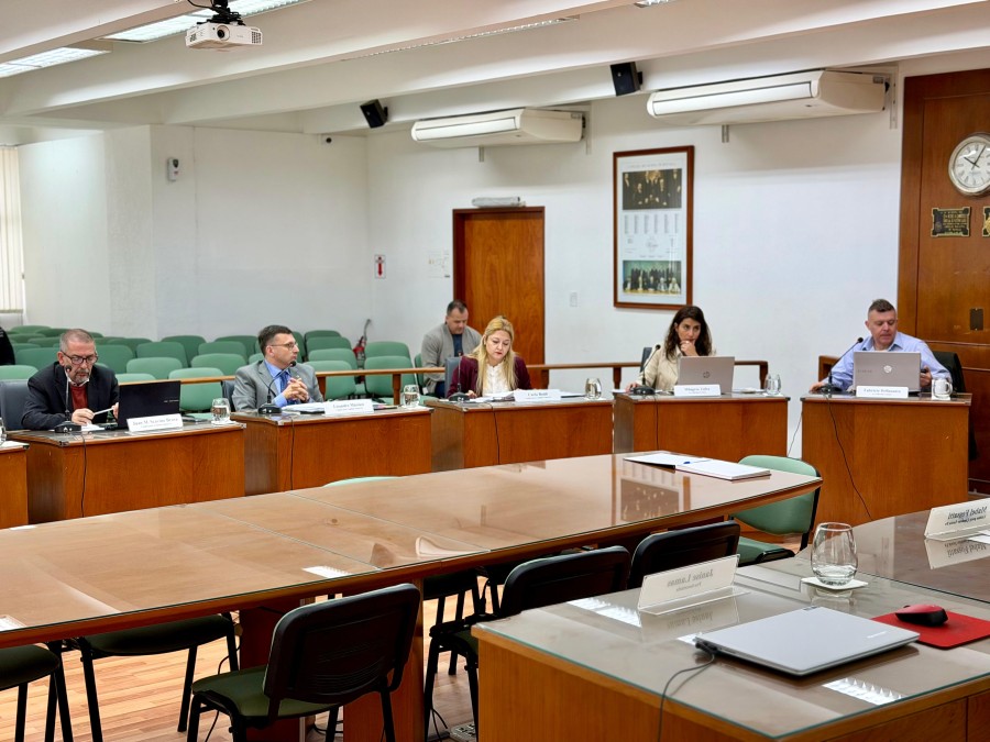 Los concejales de La Libertad Avanza lograron el acompa&ntilde;amiento de los demoprogresistas pero no fue suficiente. (FOTO PRENSA CONCEJO)