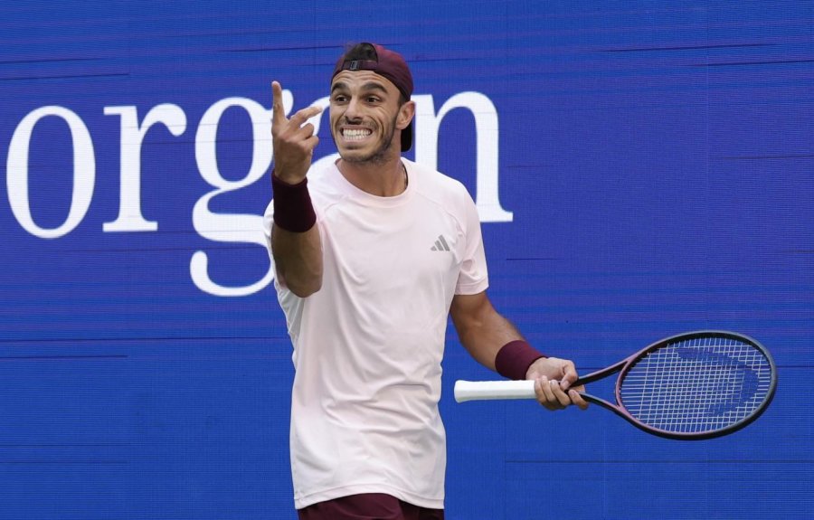 Francisco Cer&uacute;ndolo durante su participaci&oacute;n en el US Open.