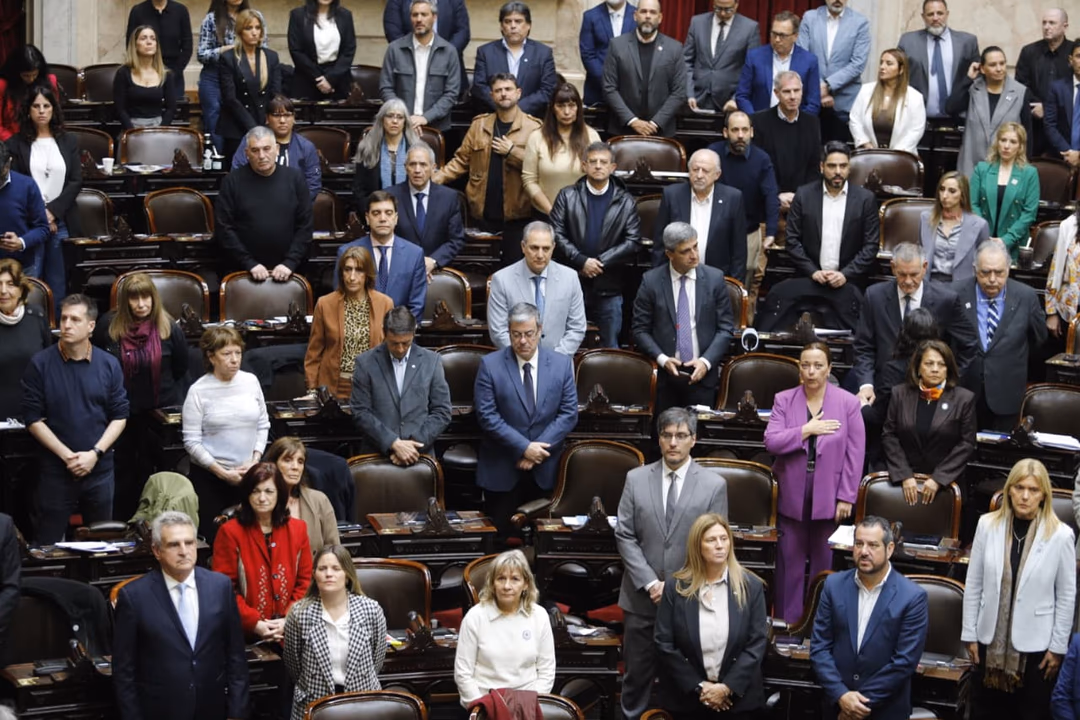 El bloque de Uni&oacute;n por la Patria en Diputados.