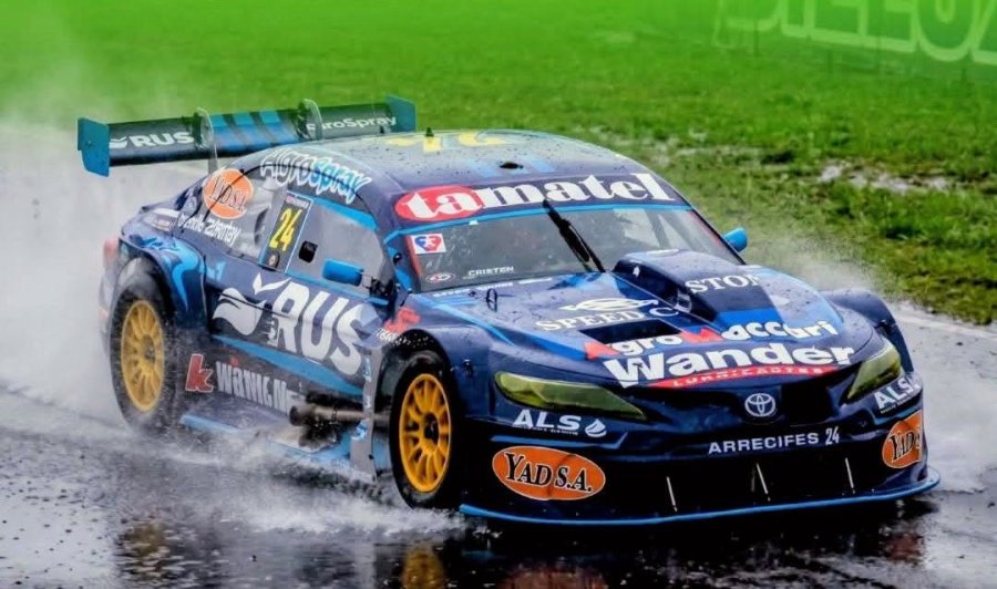 Luis Jos&eacute; Di Palma fue el mejor bajo la lluvia en San Luis.
