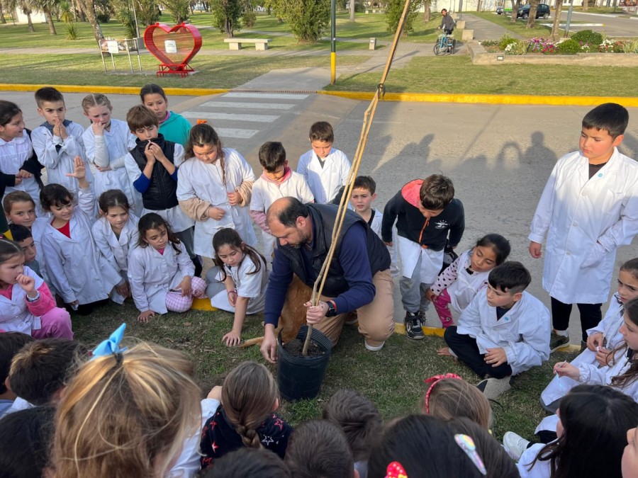 los escolares que participaron de la actividad.