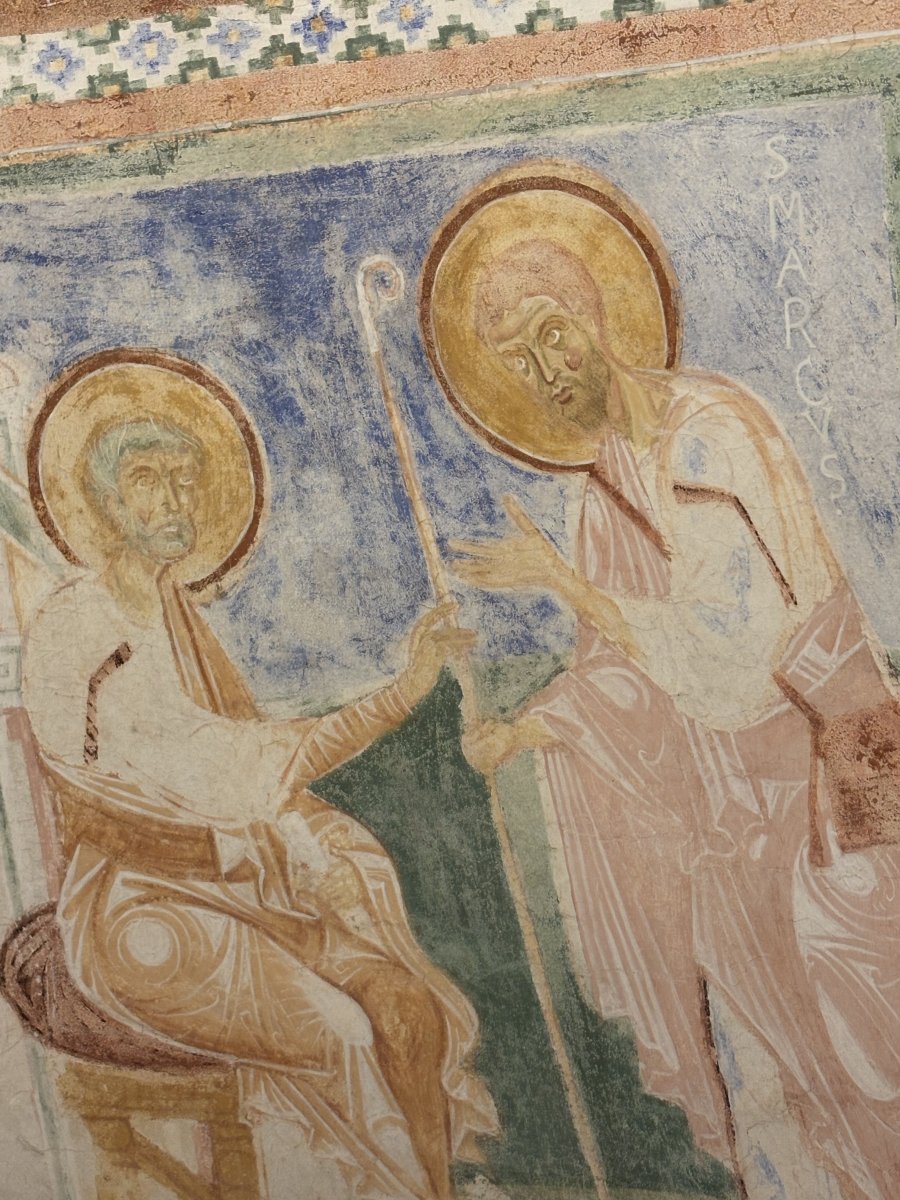 Fresco de San Marco en la Bas&iacute;lica de Aquilea.
