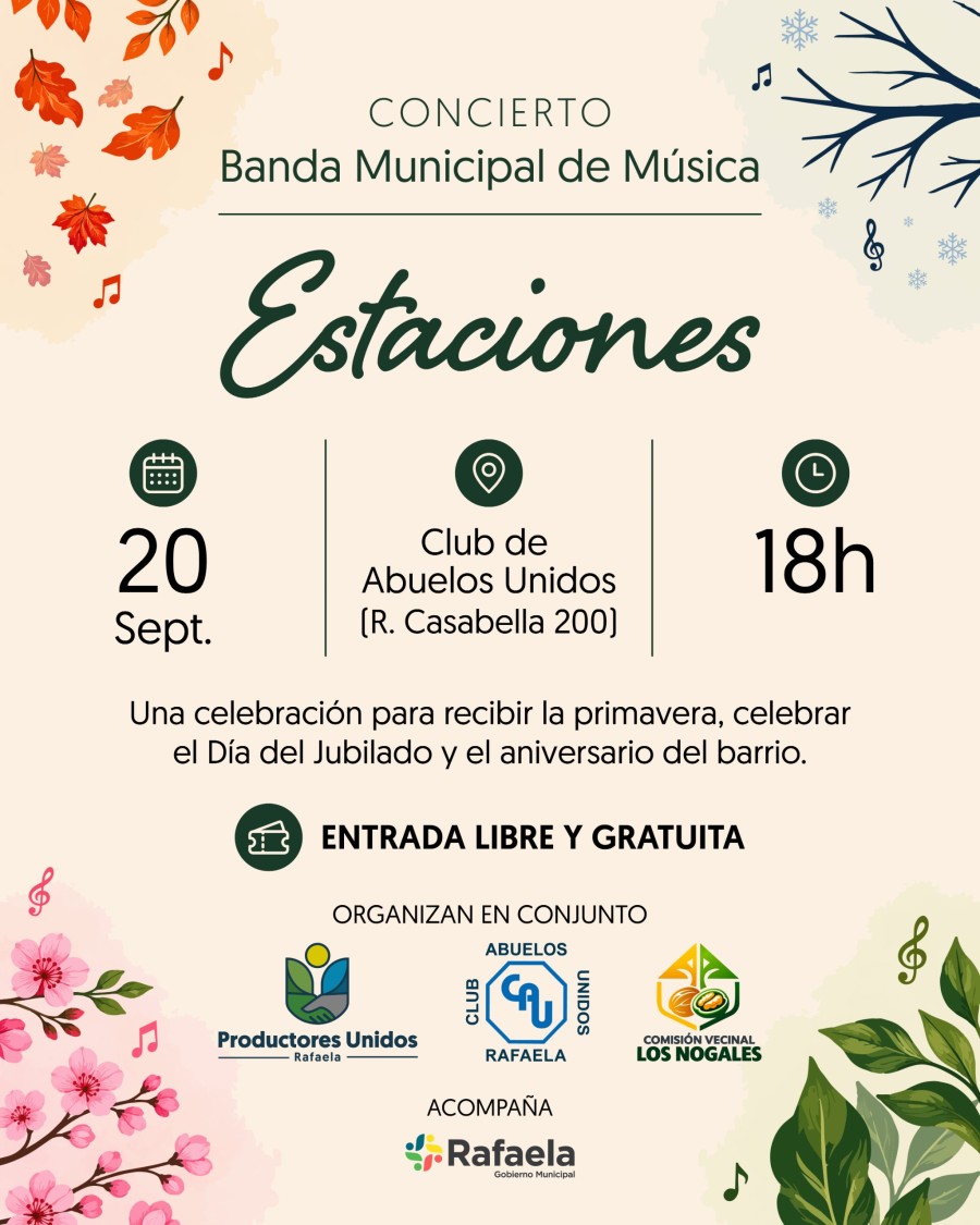 Concierto en el Club de Abuelos Unidos.