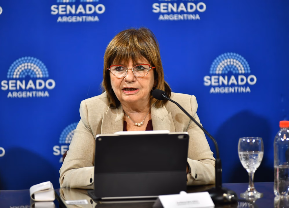 La jefa del bloque de senadores de La Libertad Avanza, Patricia Bullrich.