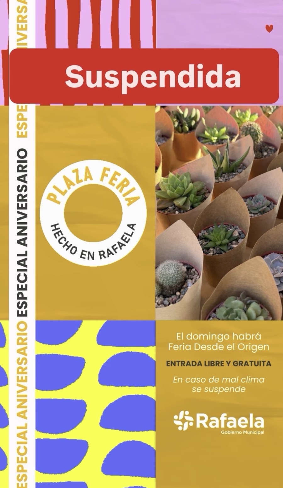 Se suspendi&oacute; Plaza Feria.