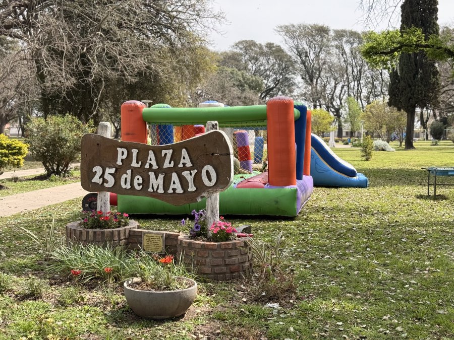 La plaza 25 de Mayo fue el escenario elegido.