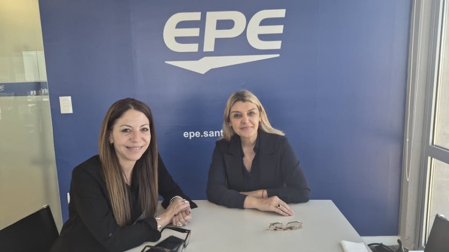 Anah&iacute; Rodr&iacute;guez y Zulma Maciel durante el encuentro.