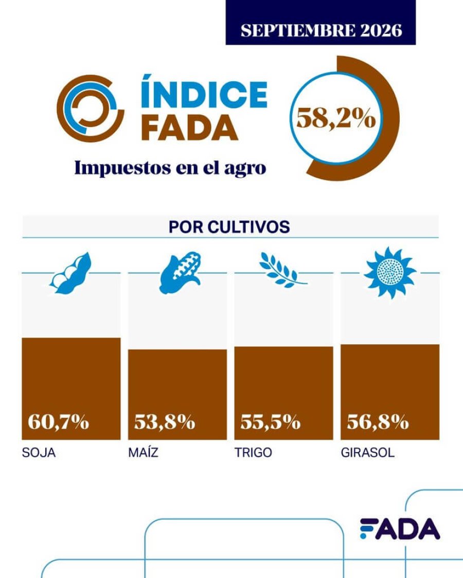 INFORME. Cada mes, la Fundaci&oacute;n Agropecuaria para el Desarrollo de Argentina, presenta un &iacute;ndice que permite evaluar c&oacute;mo impacta en los productores la carga impositiva.