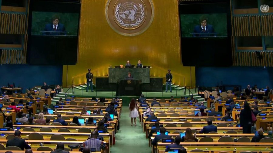 DISERTACION. Milei prometi&oacute; en la Asamblea General de la ONU no regular la IA y anticip&oacute; beneficios fiscales para empresas que operen con agentes de inteligencia artificial.