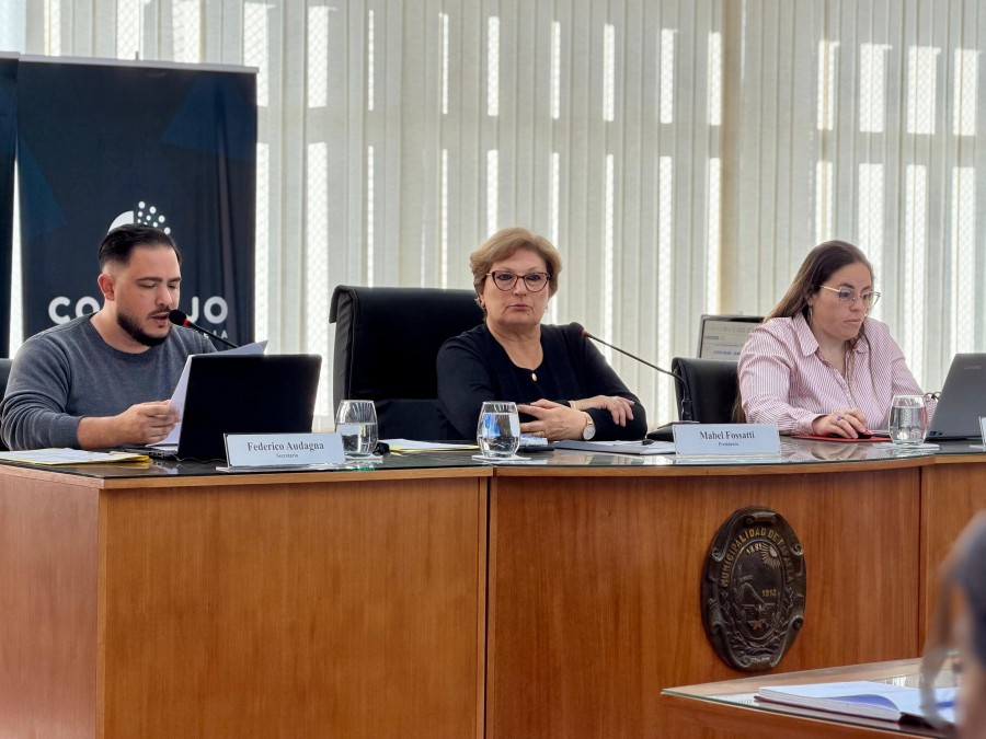 Mabel Fossatti, presidenta del cuerpo legislativo, gestion&oacute; los tiempos de una sesi&oacute;n caliente. (FOTO PRENSA CONCEJO)
