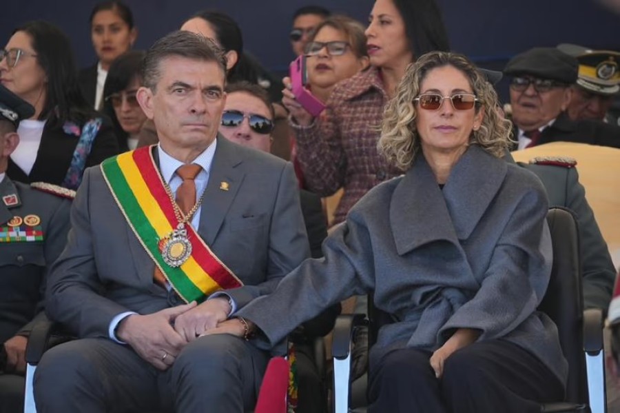 Rodrigo Paz con su esposa Mar&iacute;a Elena Urquidi.