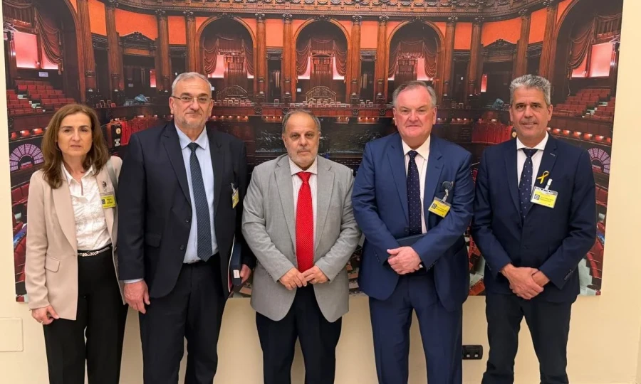 Los santafesibos en el Parlamento italiano.