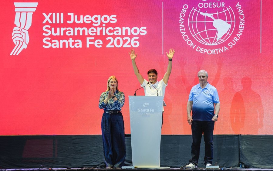 MEGAEVENTO SUPEREXITOSO. Luego de estar presente en el cierre de los Suramericanos que se realizaron en la provincia, Pullaro vuleve a retomar en estos d&iacute;as la pol&iacute;tica proselitista de cara al 2027.